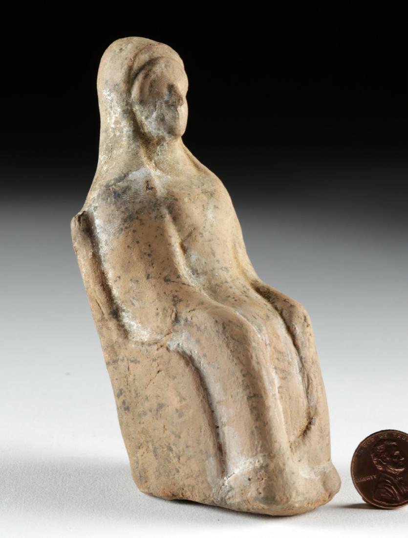 Greek Terracotta Seated Goddess (1 of 5)