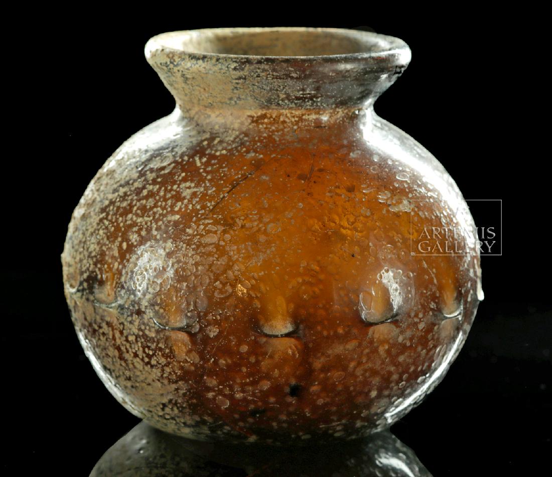 Roman Glass Jar w/ Pinched Decoration (1 of 7)