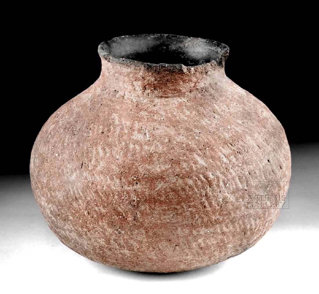 Native American McDonald Redware Corrugated Olla (1 of 6)