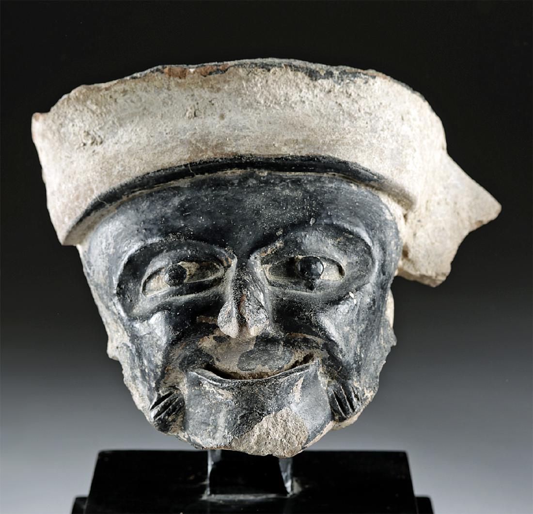 Veracruz Pottery Head of an Elder w/ Bitumen (1 of 4)