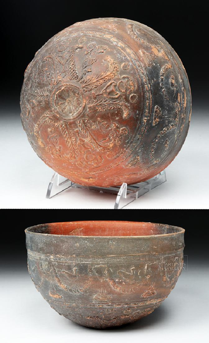 Hellenistic Greek Megarian Redware Bowl: 100% of the Hammer price of all lots sold in this auction will be donated to the Walk to End Alzheimer's Disease, the world's largest event to raise awareness and funds for Alzheimer's care, support a