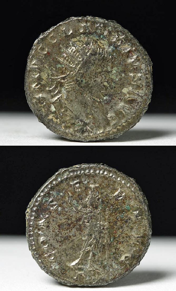 Roman Gallienus Bronze Coin, 253 - 268 CE: 100% of the Hammer price of all lots sold in this auction will be donated to the Walk to End Alzheimer's Disease, the world's largest event to raise awareness and funds for Alzheimer's care, support a