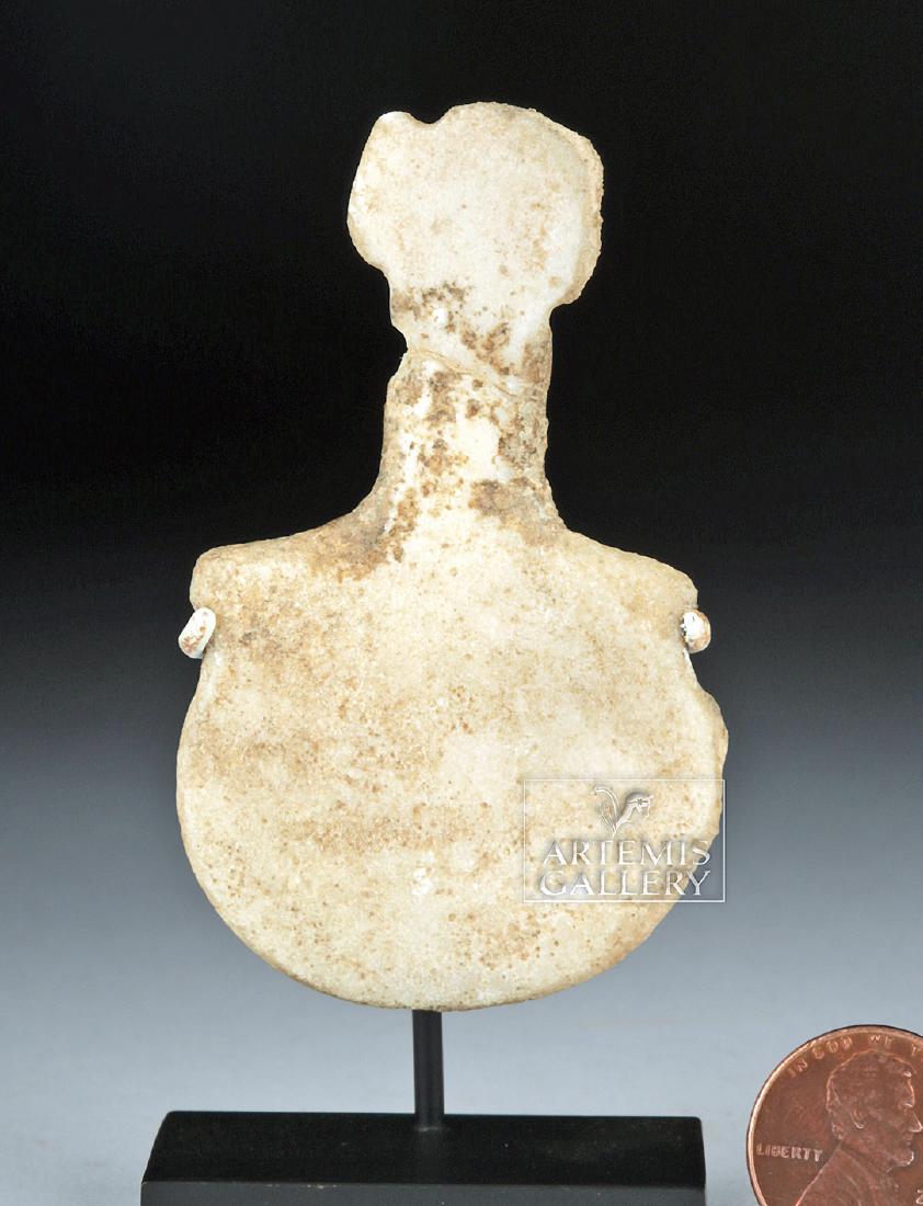 Ancient Anatolian Marble Idol - Violin Type: 100% of the Hammer price of all lots sold in this auction will be donated to the Walk to End Alzheimer's Disease, the world's largest event to raise awareness and funds for Alzheimer's care, support a