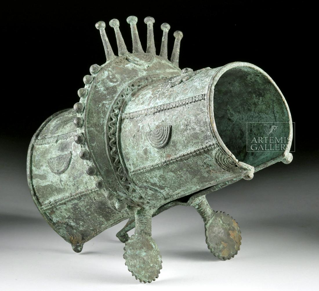 Gorgeous 20th C. African Burkina Faso Brass Arm Band (1 of 6)
