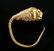 Greek Hellenistic Gold Wire Earring w/ Lion Head, 1.9 g - 2