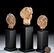 Lot of 3 Greek Canosan Pottery Heads of Goddesses - 5