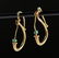 Lot of 2 Matched Roman Gold & Glass Bead Earrings - 2 g - 2