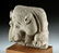 4th C. Indian Gupta Sandstone Carving - Lion Head - 3