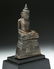 15th C. Khmer Angkor Bronze Seated Buddha - 5