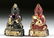 Miniature 19th C. Siamese Gilded Glass Buddhas (2)