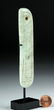 Gorgeous Olmec Jade Pendant w/ Incised Designs - 2