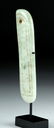 Gorgeous Olmec Jade Pendant w/ Incised Designs - 3