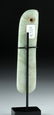 Gorgeous Olmec Jade Pendant w/ Incised Designs - 4