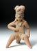 Rare Olmec Pottery Seated Male Figure