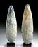 Lot of 2 Large Maya Knapped Chert Tools