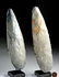 Lot of 2 Large Maya Knapped Chert Tools - 2