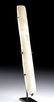 Maya White Quartz Pendant w/ Incised Glyphs - 3