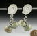 Maya Greenstone / Silver Earrings (Clip-Ons) - 2