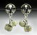 Maya Greenstone / Silver Earrings (Clip-Ons) - 3