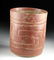 Maya Painted Pottery Cylinder w/ Linear Motifs - 2