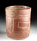 Maya Painted Pottery Cylinder w/ Linear Motifs - 3