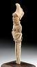 Maya Jaina Pottery Standing Figural Whistle - 3