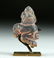 Chavin Sodalite Figural Amulet, Cinnabar Deposits