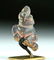 Chavin Sodalite Figural Amulet, Cinnabar Deposits - 2