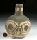 Late Nazca / Huari Polychrome Skull Flask - 2