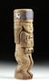 Huari Wood Standing Totem w/ Shell Inlay