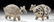 Delightful Pair Chancay Bi-chrome Llama Vessels