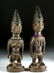 Early 20th C. African Yoruba Wooden Ibeji Twins