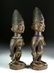 Early 20th C. African Yoruba Wooden Ibeji Twins - 2
