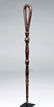 Early 20th C. African Luba Wood Kibango w/ 2 Heads - 4
