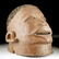 20th C. African Makonde Wooden Helmet Mask w/ Hair