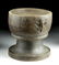 19th C. Dayak Wood Mortar w/ Lizards (for Medicine)