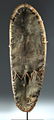 Massive 20th C. PNG Sepik River Pig Skin Shield - 2