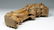 Tall 18th C. Mexican Wood Corbel - Bird of Prey - 7