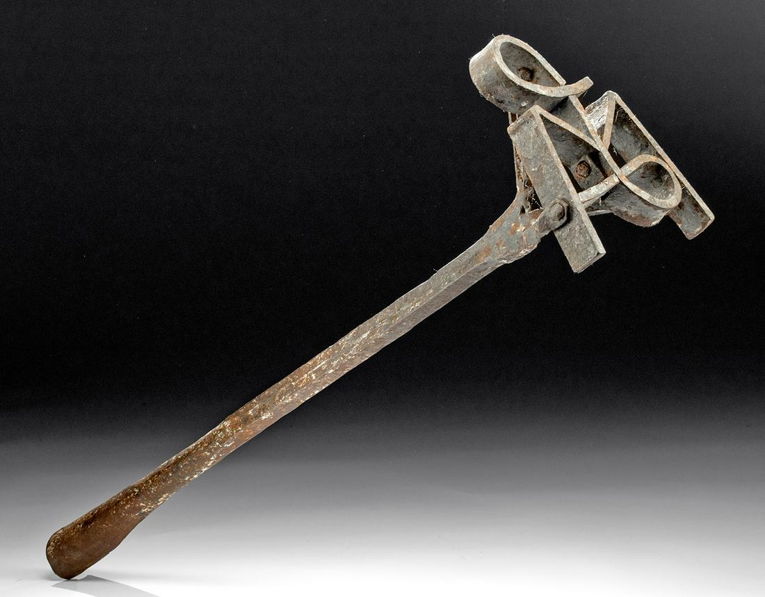 19th C American Iron Cattle Brand L M Nov 14 2019 Artemis Gallery In Co