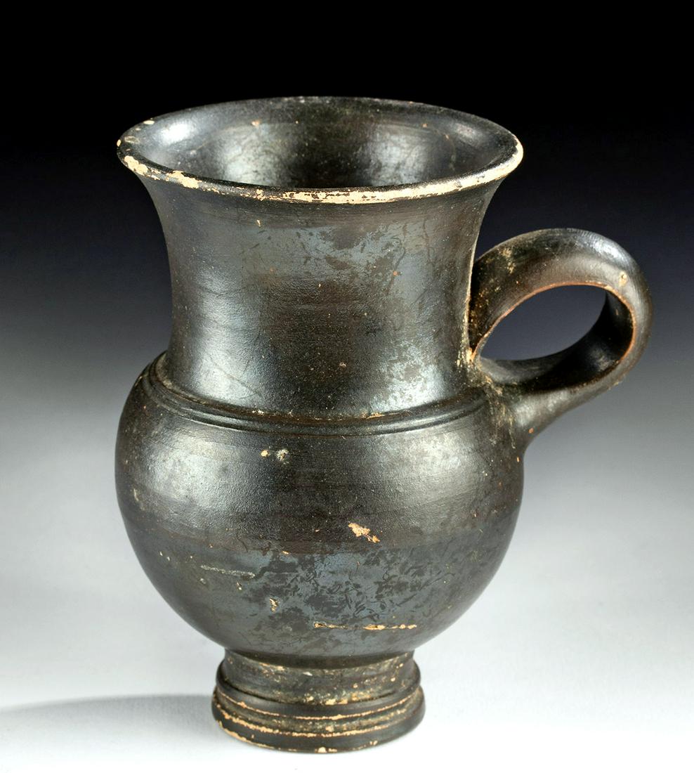 Greek Apulian Blackware Pottery Mug (1 of 5)