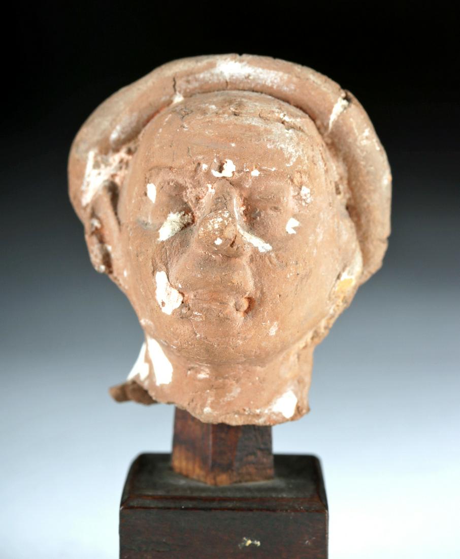 Greek Hellenistic Terracotta Head of Man, ex-Bonhams (1 of 5)