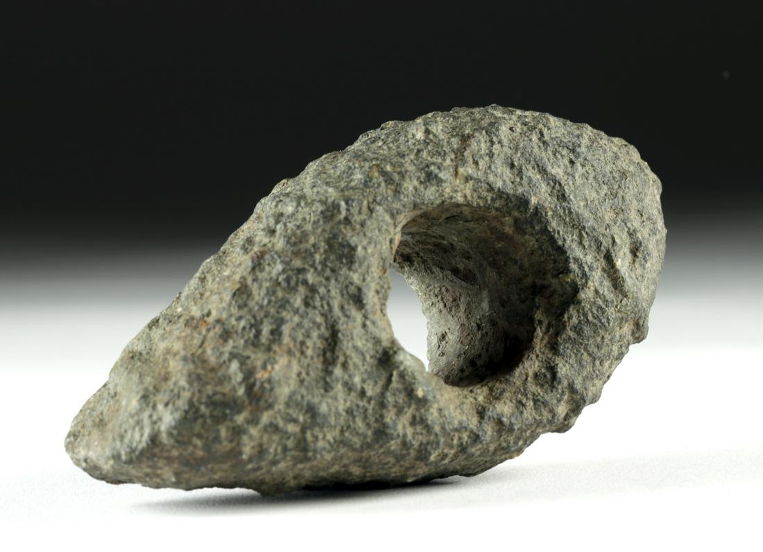 European Bronze Age Pecked Stone Boat Axe Head (1 of 4)
