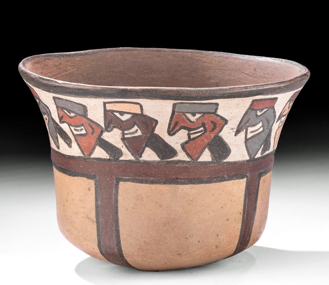Nazca Polychrome Bowl with Trophy Heads (1 of 5)