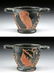 Etruscan Red-Figure Owl Skyphos w/ Lady of Fashion
