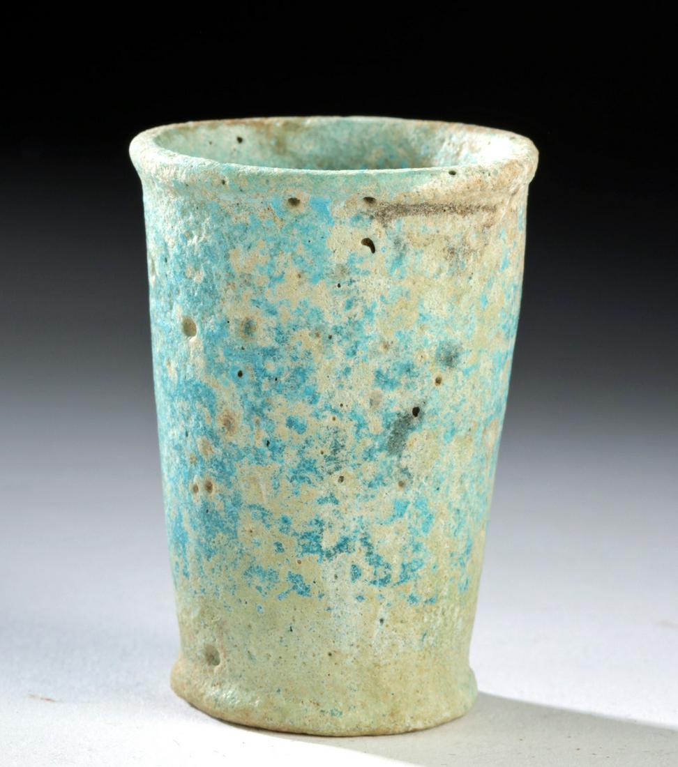 Egyptian Glazed Faience Offering Cup (1 of 6)