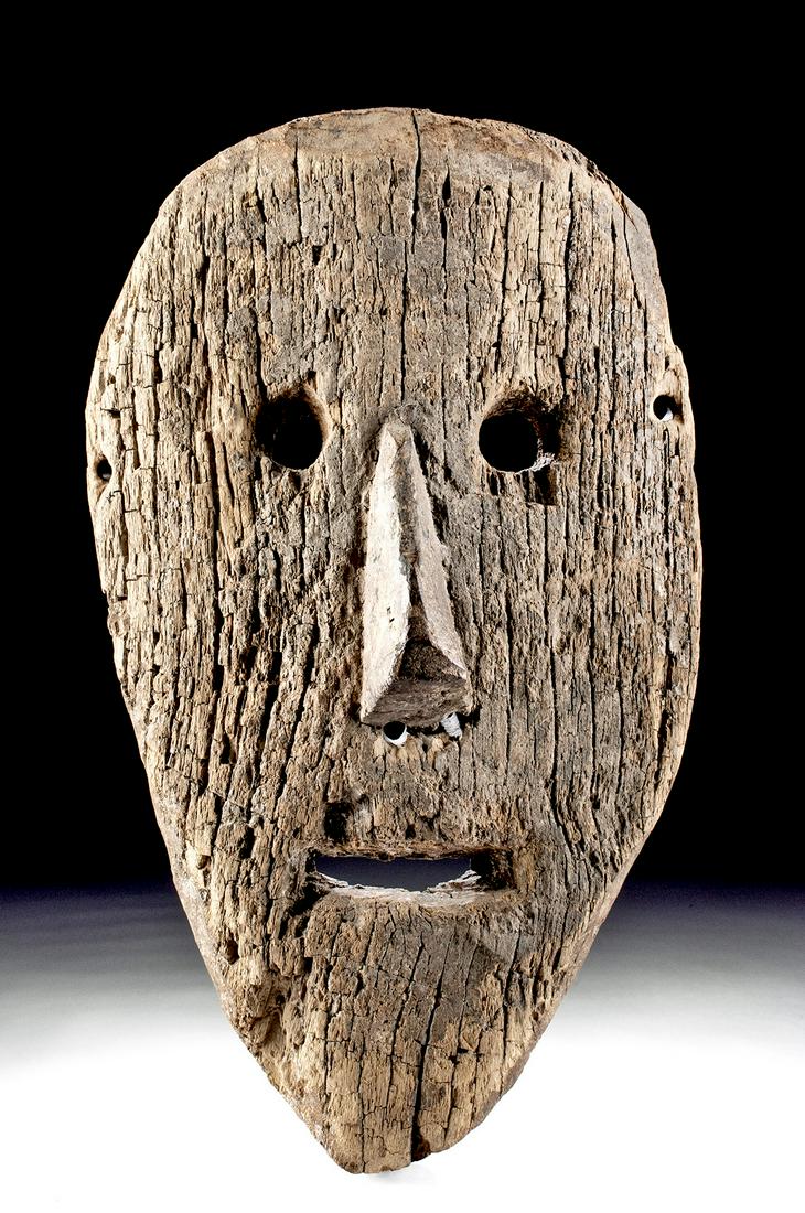 19th C. Nepalese Wooden Festival Mask (1 of 3)