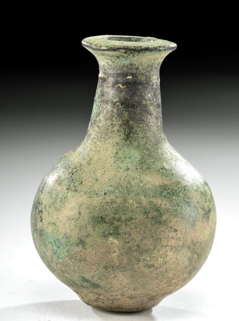 Miniature Ancient Vietnamese Dong Son Bronze Bottle (1 of 6)