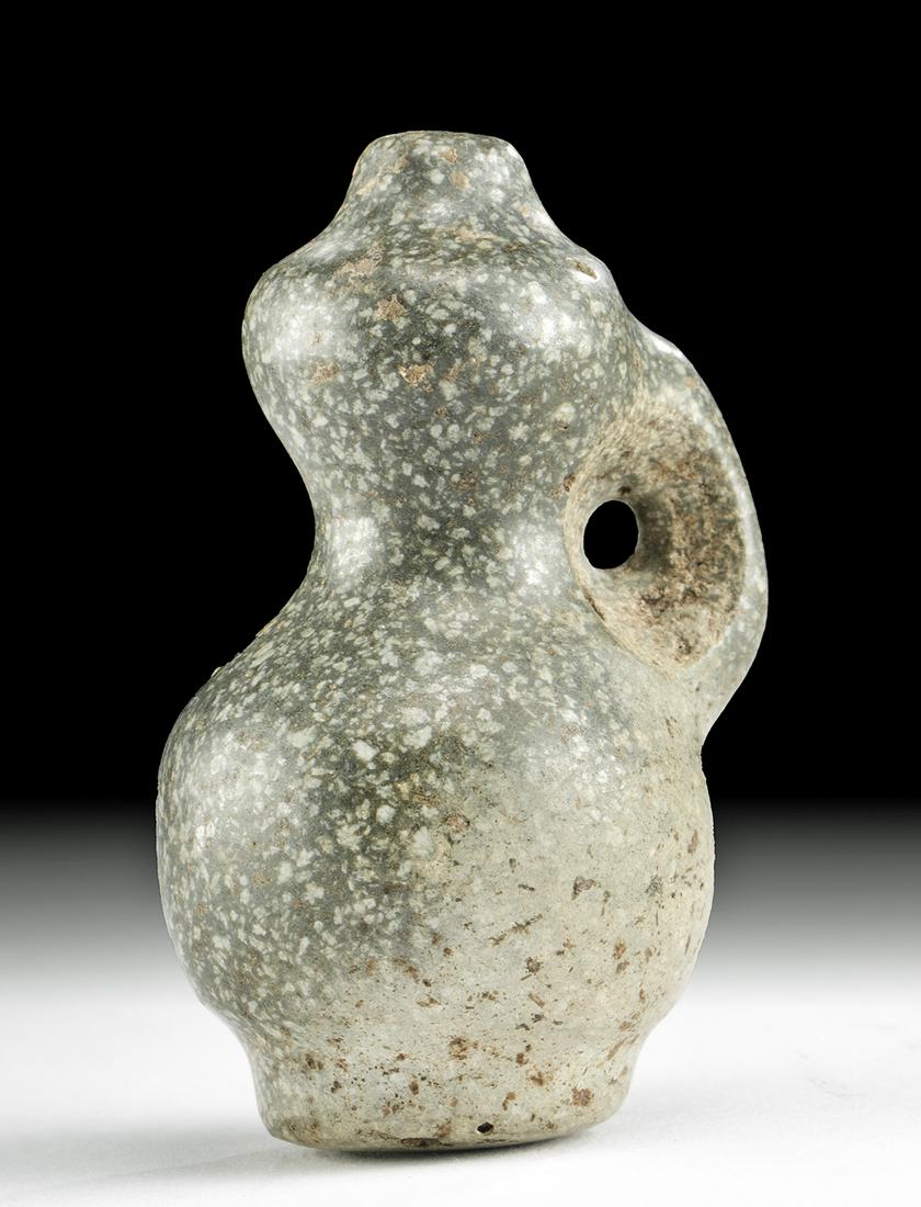 Unusual Guerrero Mezcala Greenstone Juglet Pendant (1 of 5)