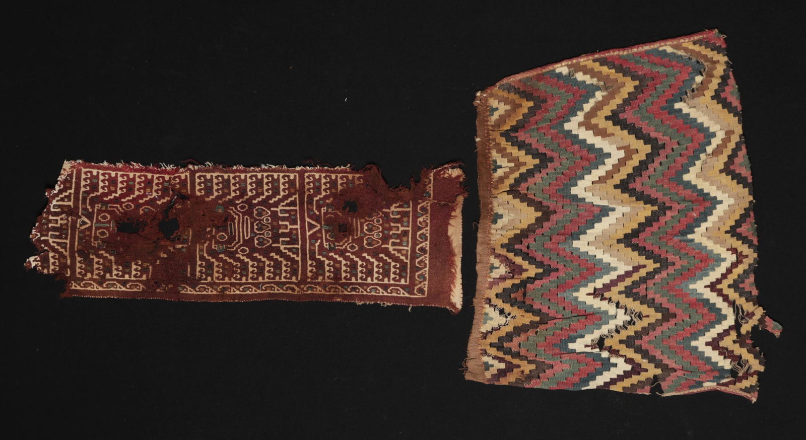 Pair of Chimu Textile Fragments (1 of 2)