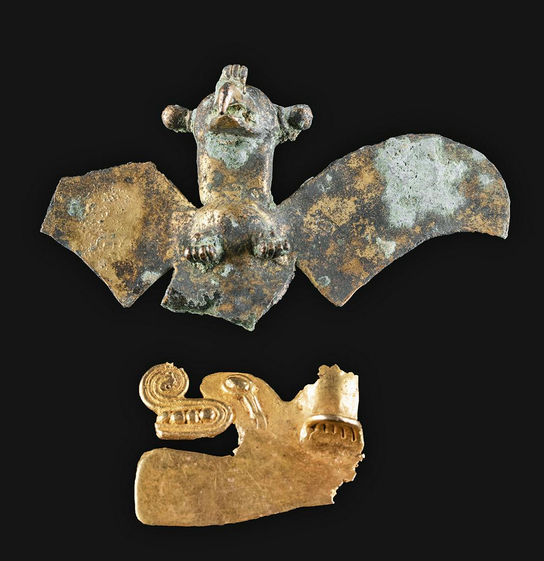 Lot of 2 Panamanian 18K Gold & Tumbaga Animals - 27.4 g (1 of 4)